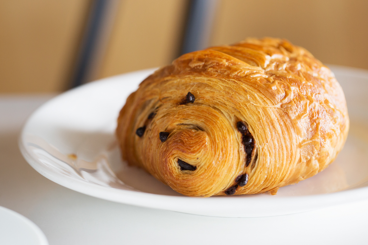 Classic chocolate croissant